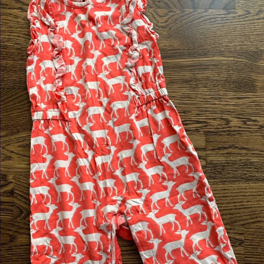 Baby Gap Reindeer Jumper with ruffle cap sleeve